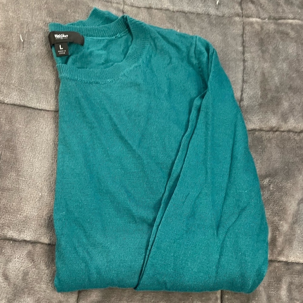 Mossimo Teal Long Sleeve Sweater